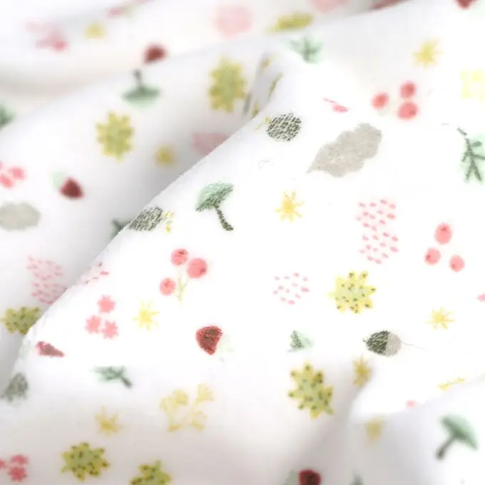 Garantierte Lieferung Velours-Frottee herbstlicher Wald weiß