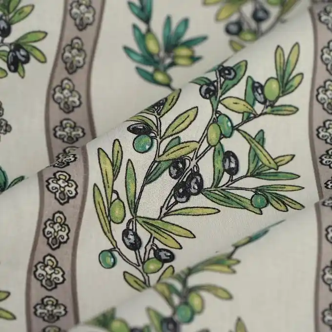 Preisknaller Provencestoff Garance Oliven Natur