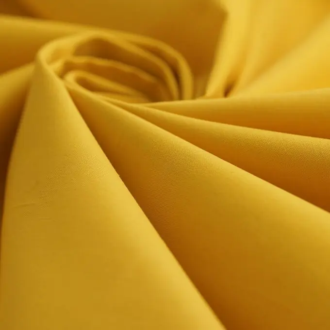 Popeline einfarbig Poppie senfgelb Sonderaktion