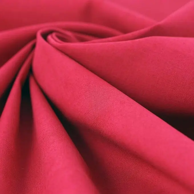 Popeline einfarbig Poppie pink Neue Ware