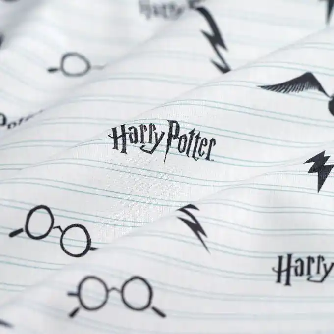 Cretonne-Stoff Harry Potter Gryffondor blaue Streifen Billig