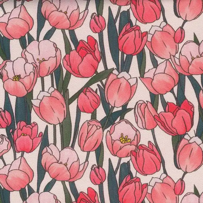 Top-Preis Kunstleder Tulpenfeld Rosa