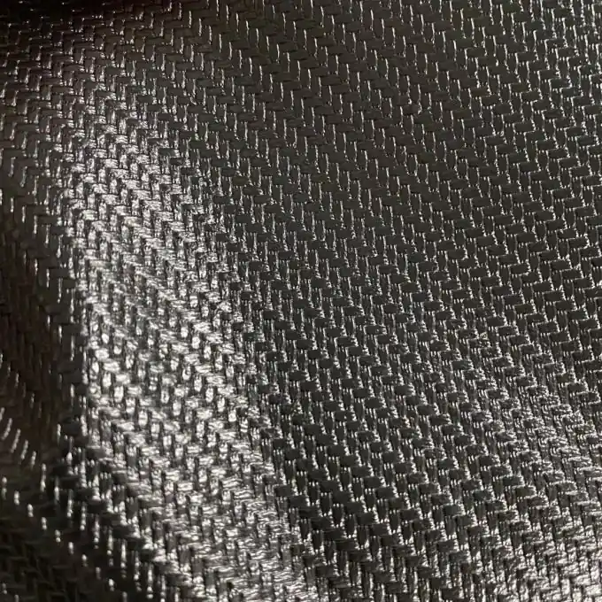 Schnäppchen Kunstleder Silbereffekt Geflochten 140cm – Öko-Tex Dekostoff