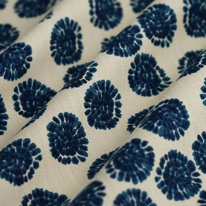 Garantierte Lieferung Dicker Baumwollstoff Slub Tie-and-Dye beige