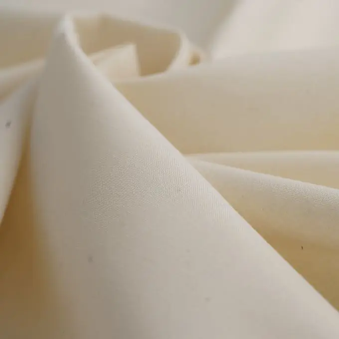 Top-Angebot Popeline Baumwolle Polyester recycelt Ecru