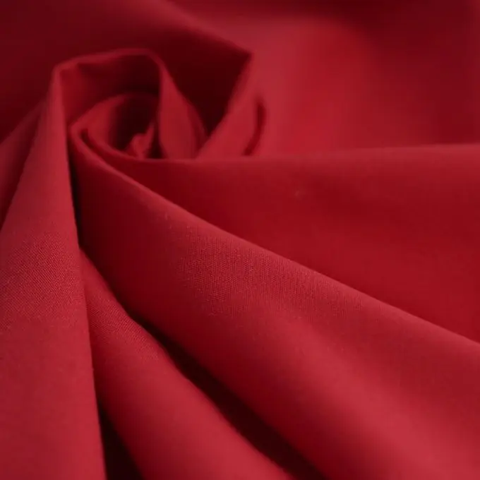 Highlight Popeline Baumwolle Polyester recycelt Rot