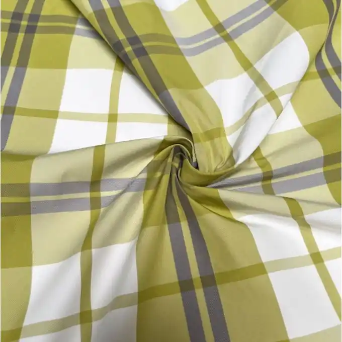 Taftstoff Karomuster Memory kiwigrün Schnäppchen