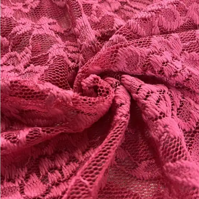 Finale Aktion Guipure-Spitze Polyester Rosa/Pink