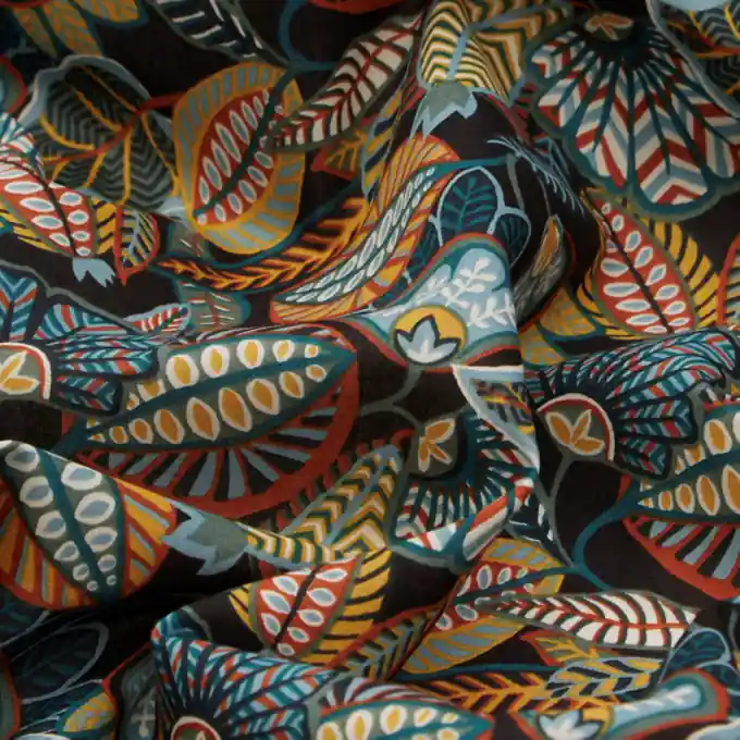 Direktkauf Liberty-Stoff Harvest Time Marineblau