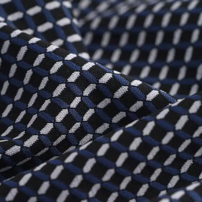 Strickware Milano Geflecht Blau Schwarz Top-Preis