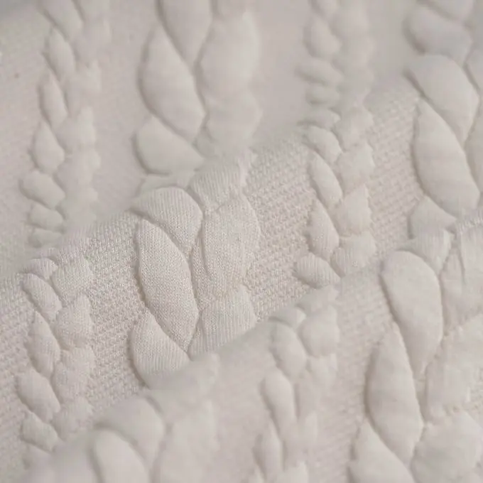 Angebot Stoff Flechtmuster écru