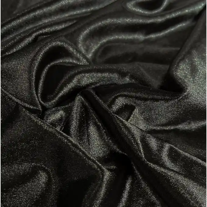 Samtstoff Polyester einfarbig schwarz Jetzt Bestellen
