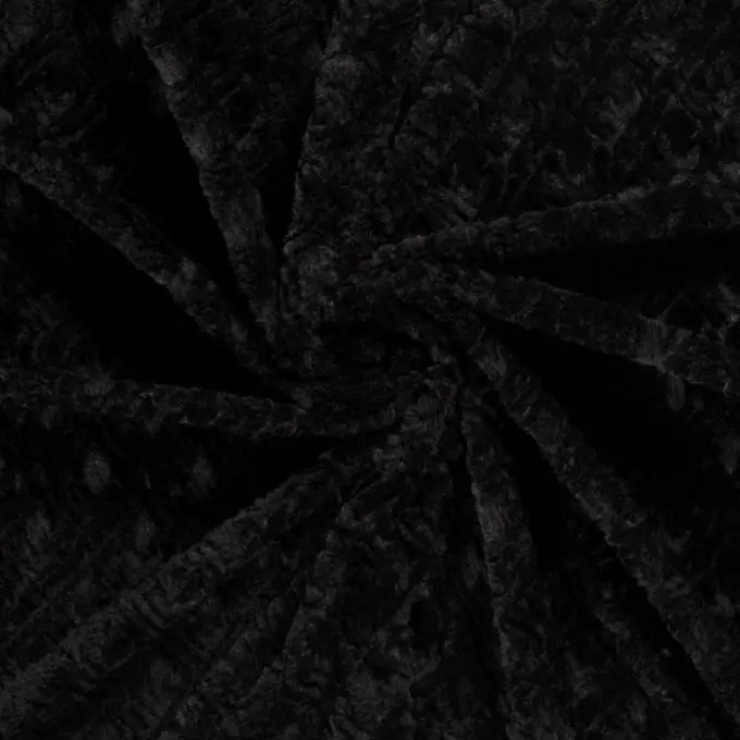 Stoff Kunstpelz schwarze Rautenmuster Solange Der Vorrat Reicht