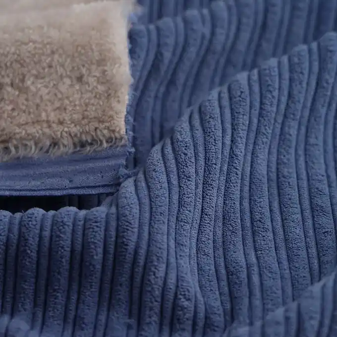 Sherpa-Stoff / Cord blau Must-Have