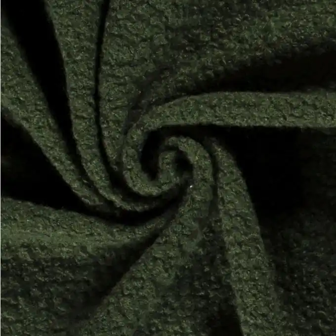 Geprüft Bouclé-Stoff waldgrün