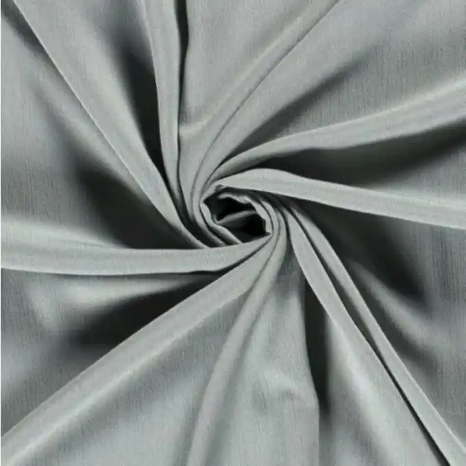 Krepon Viskose einfarbig blaugrau Preis Gesenkt