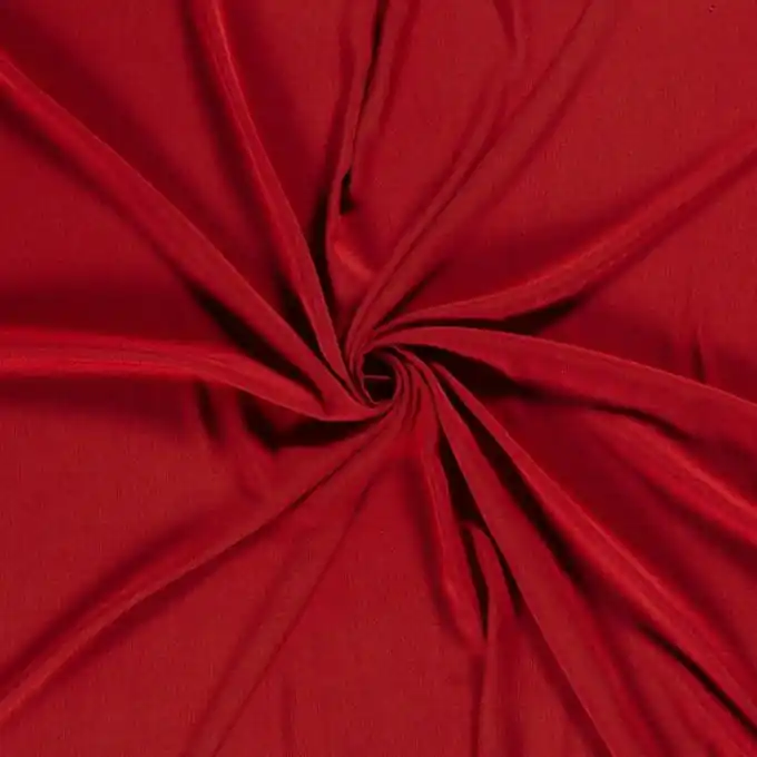 Kreppstoff Viskose einfarbig rot Im Trend