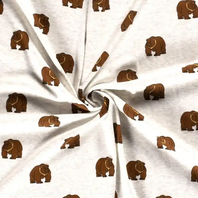 Alpfleece Bären weiß meliert Saisonangebot