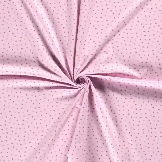 Großhandel Baumwolljersey Dreiecke Rosa