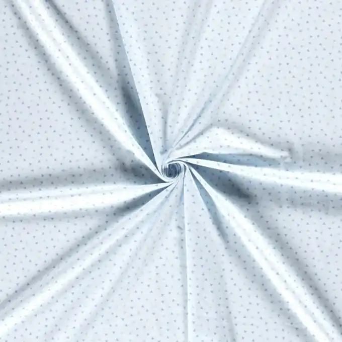 Neu Im Sortiment Baumwolljersey kleine Dreiecke babyblau