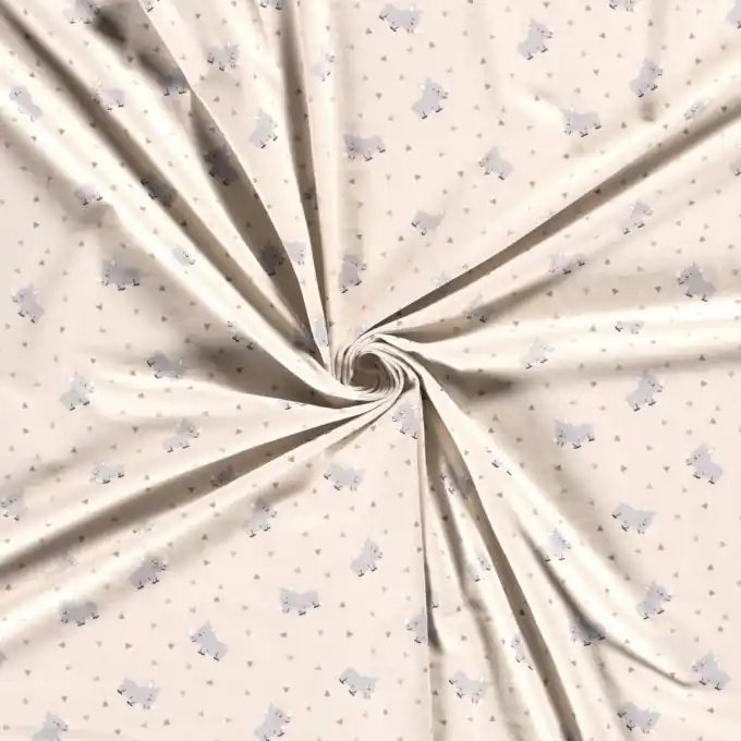 Baumwolljersey Nashorn hellbraun Beliebt