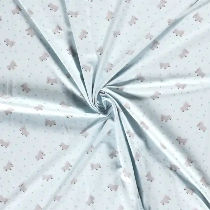 Top-Seller Baumwolljersey Nashorn babyblau