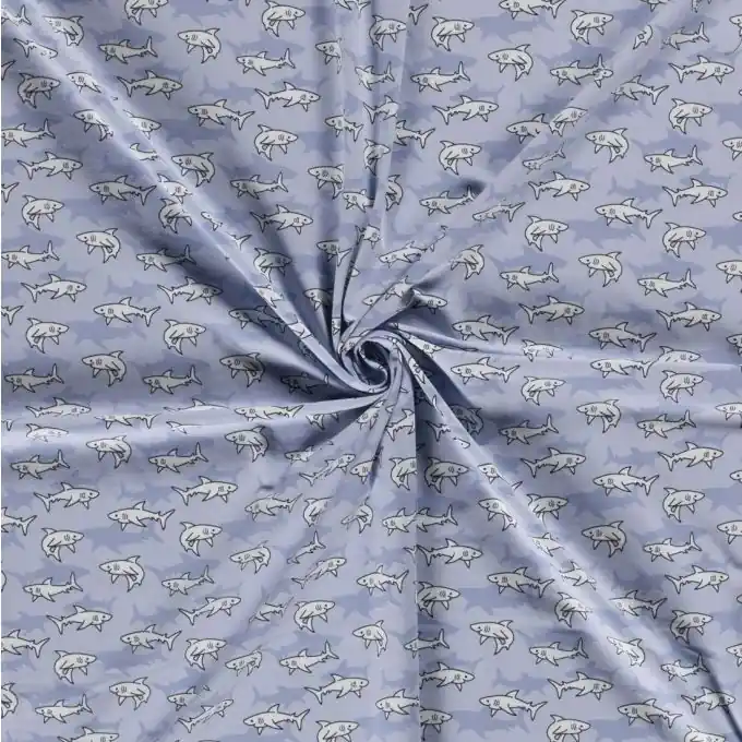 Saisonangebot Baumwolljersey Hai indigo