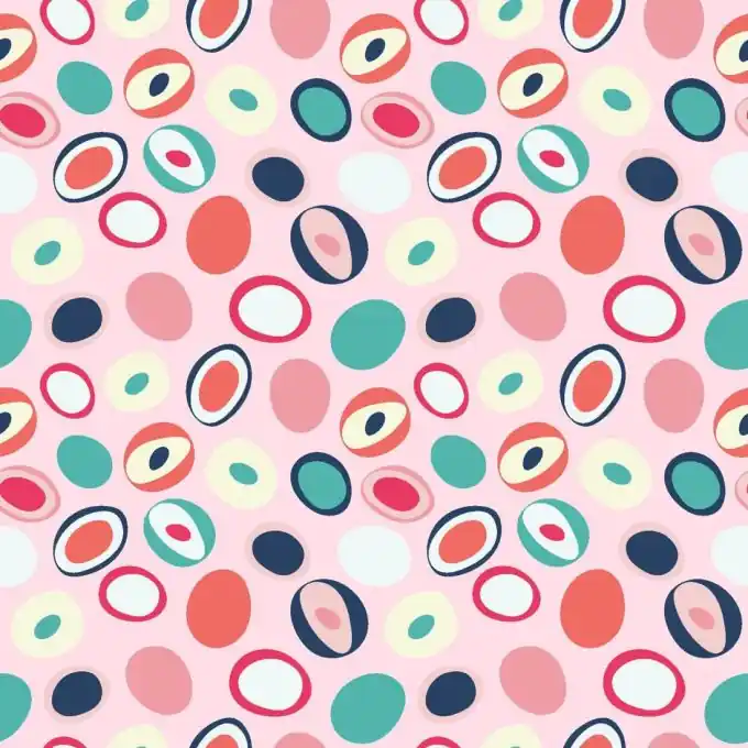 Versand Am Gleichen Tag Baumwolljersey kleine Kugeln hellrosa