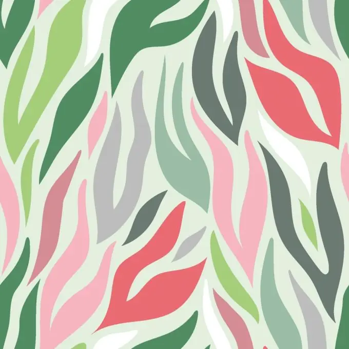 Aktuell Baumwolljersey abstrakte Flammen Mintgrün