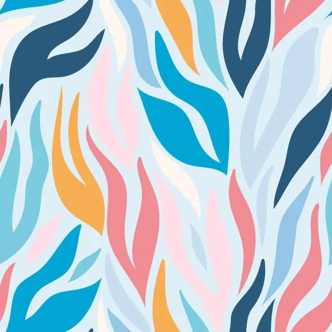 Mega-Angebot Baumwolljersey abstrakte Flammen babyblau