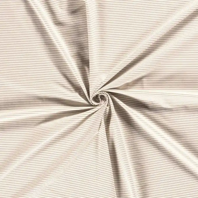 Highlight Baumwolljersey Streifen beige