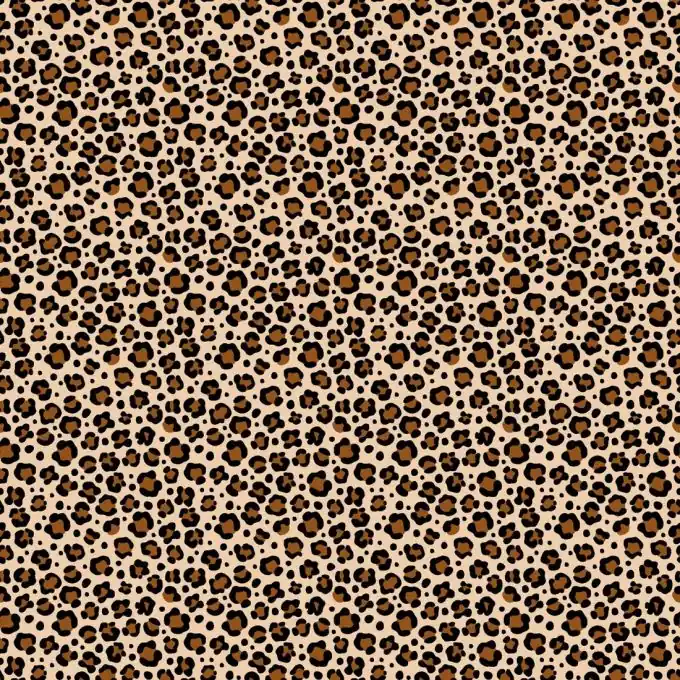 Wochenendangebot Baumwolljersey Leopardenmuster beige