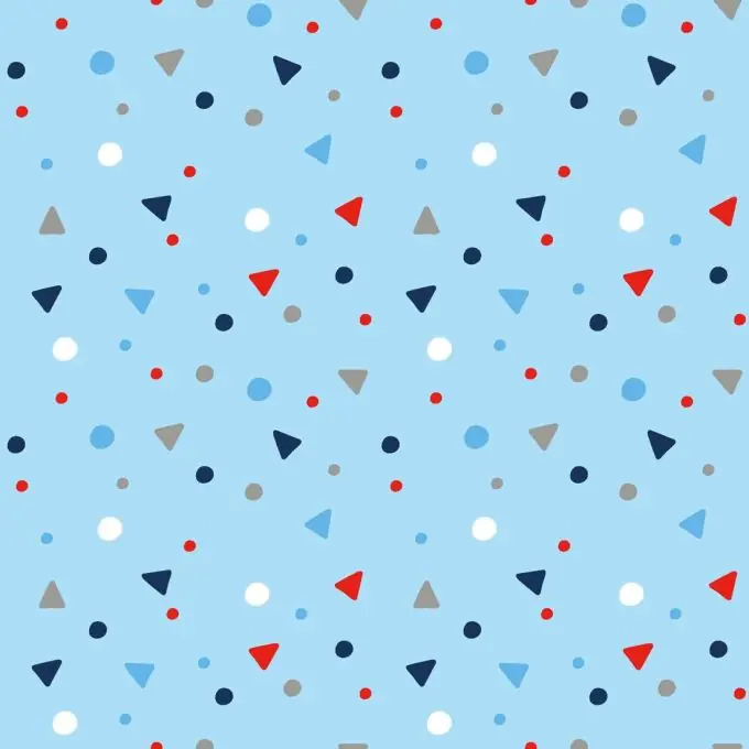 Bestseller Baumwolljersey geometrische Muster babyblau