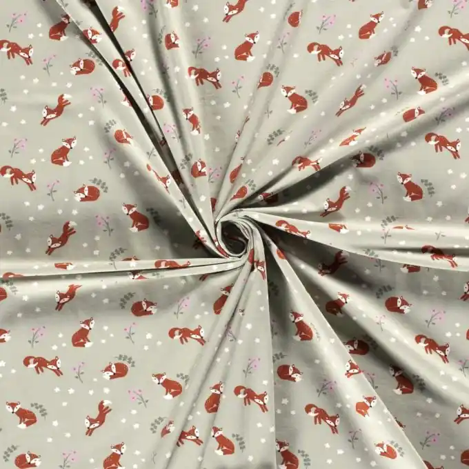 Baumwolljersey Füchse mintgrün Bestseller