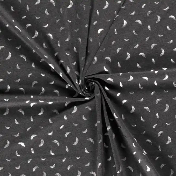 Baumwolljersey Monde dunkelgrau Saisonangebot