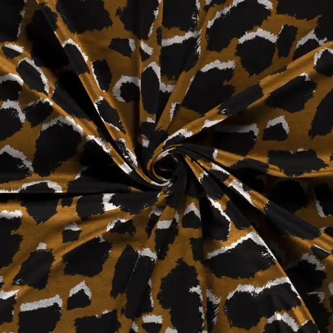 Nur Für Kurze Zeit Viskosejersey Flecken 3D schwarz braun