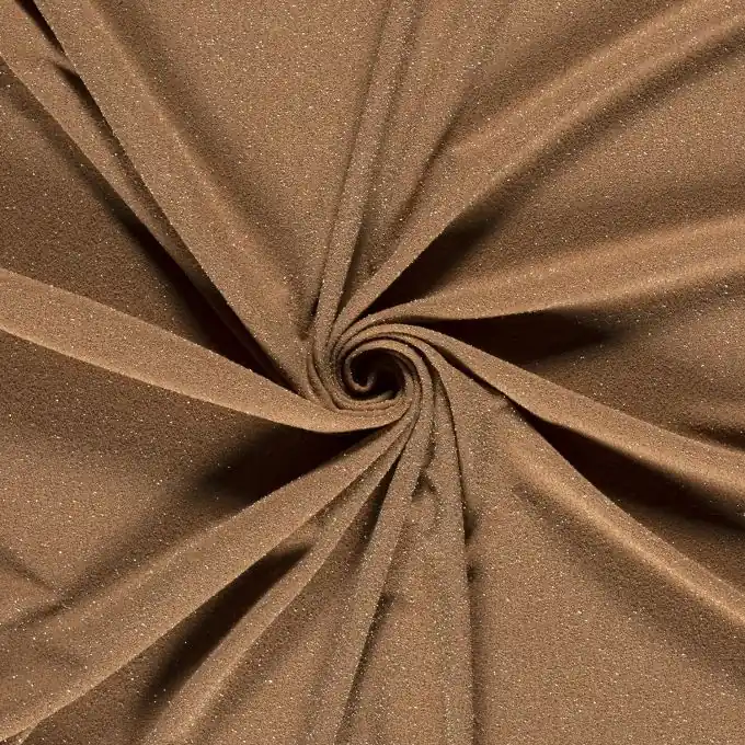 Jersey schaumige Struktur Lurex gold Original