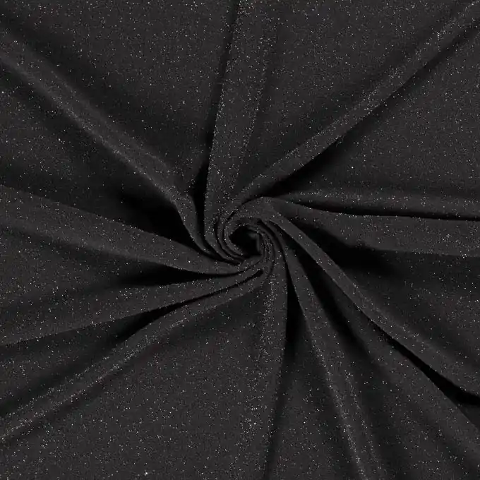 Geprüft Jersey schaumige Struktur Lurex dunkelgrau