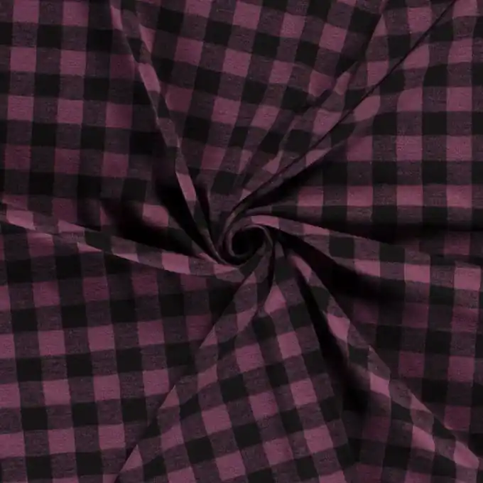 Polyester-Flanell Karos lila Heute Kaufen