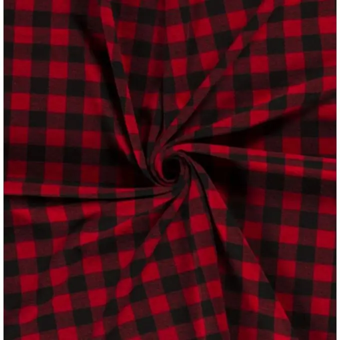 Flanell Polyester Karos orange Sofort Bestellen