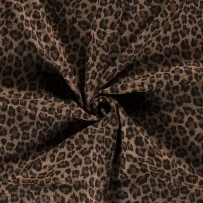 Aktuell Stoff mit Wolleffekt braun