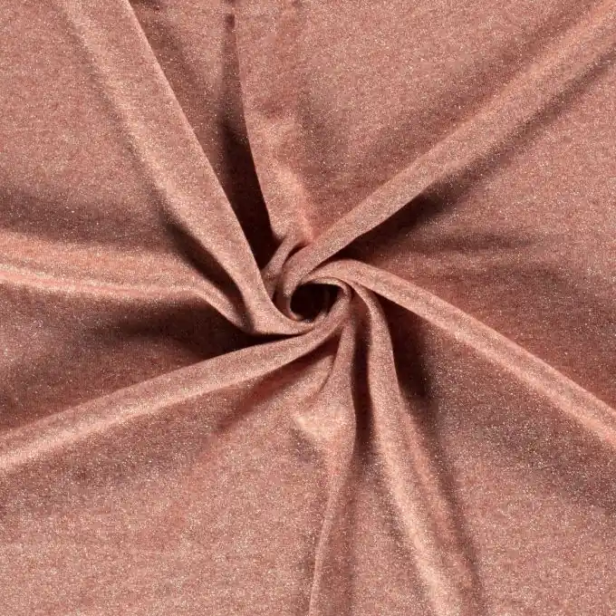 Solange Der Vorrat Reicht Strickstoff Lurex rot orange