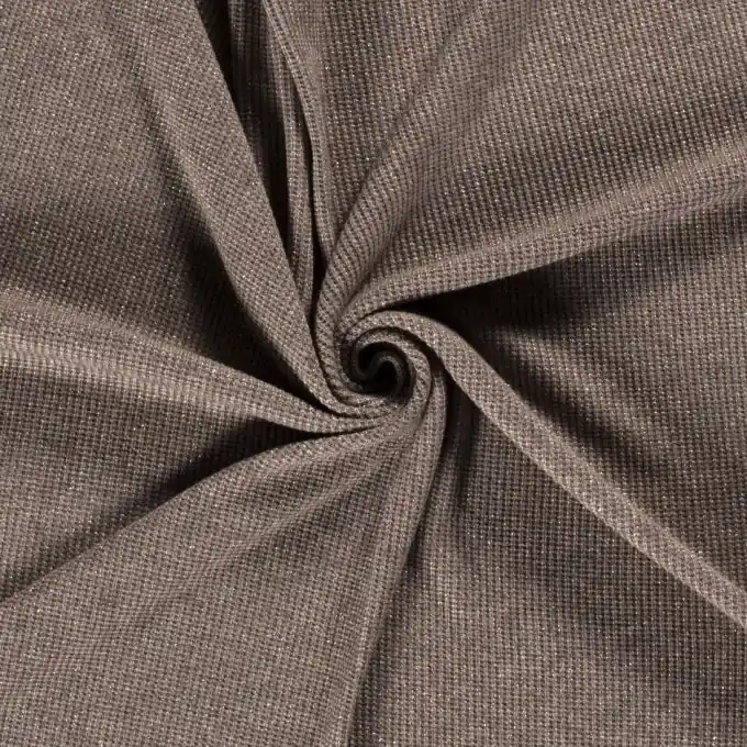 Meistverkauft Strickstoff lurex braun grün