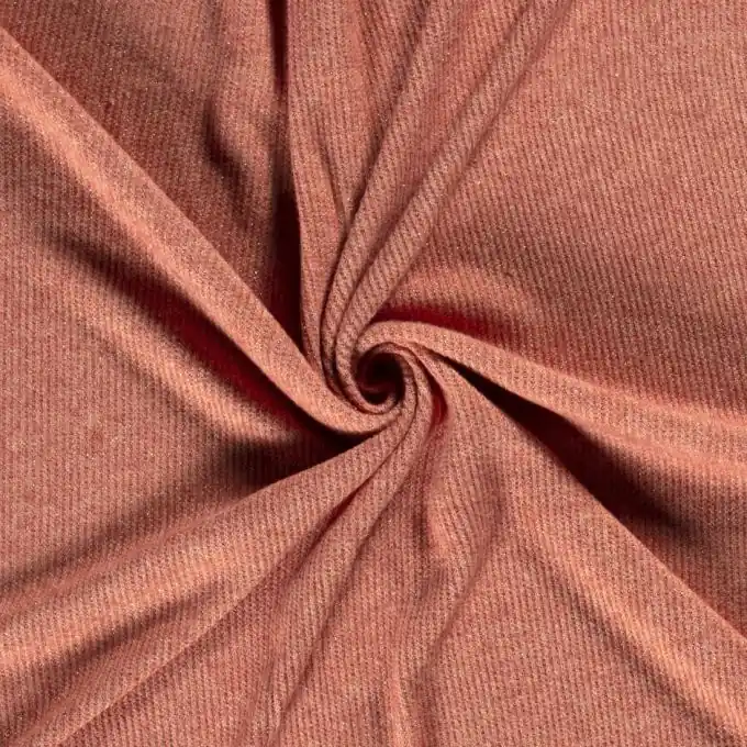 Super-Preis Strickstoff lurex rot orange