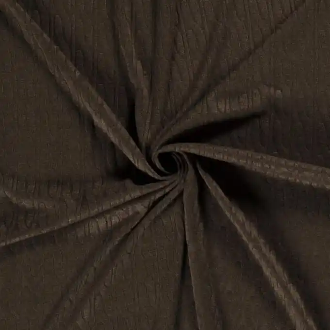 Strickstoff großes Zopfmuster khaki Limited Edition