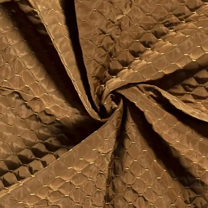 Preisreduziert Stoffstoff Rauten einfarbig ocker