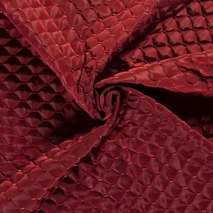 Günstig Stoffstoff Rauten einfarbig rosa