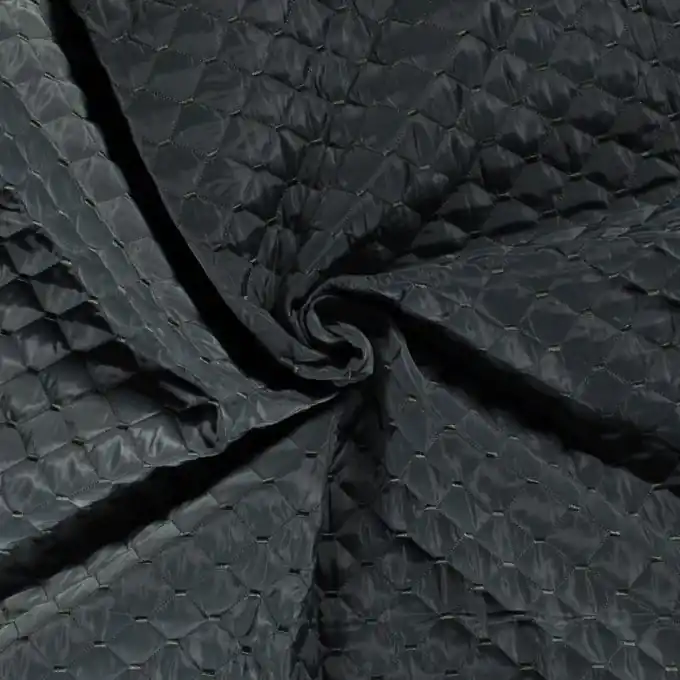 Stoffstoff Rauten einfarbig petrolblau Sale