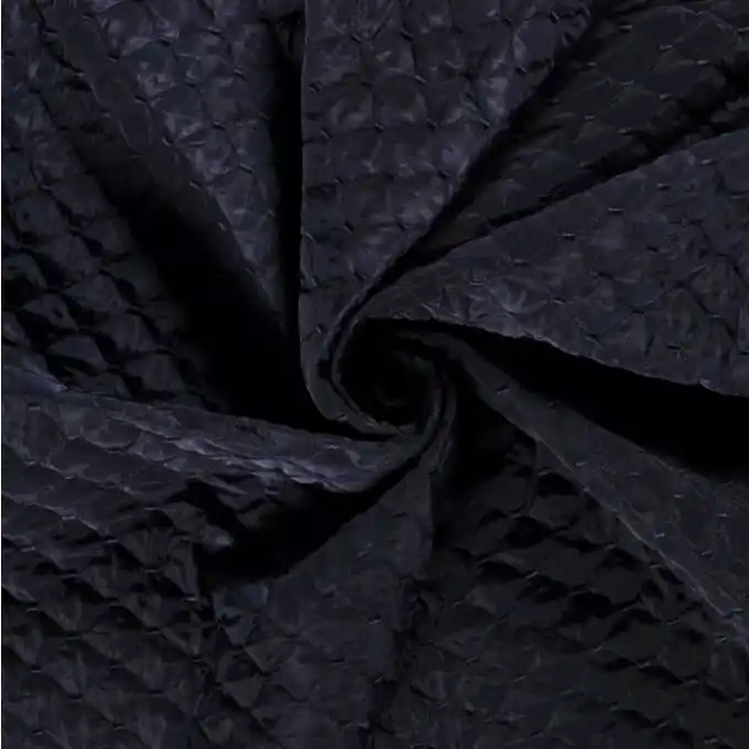 Nur Für Kurze Zeit Stoffstoff Rauten einfarbig marineblau