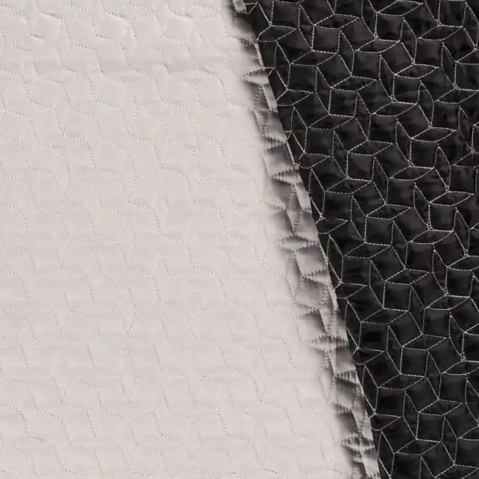 Steppstoff einfarbig creme Markenware